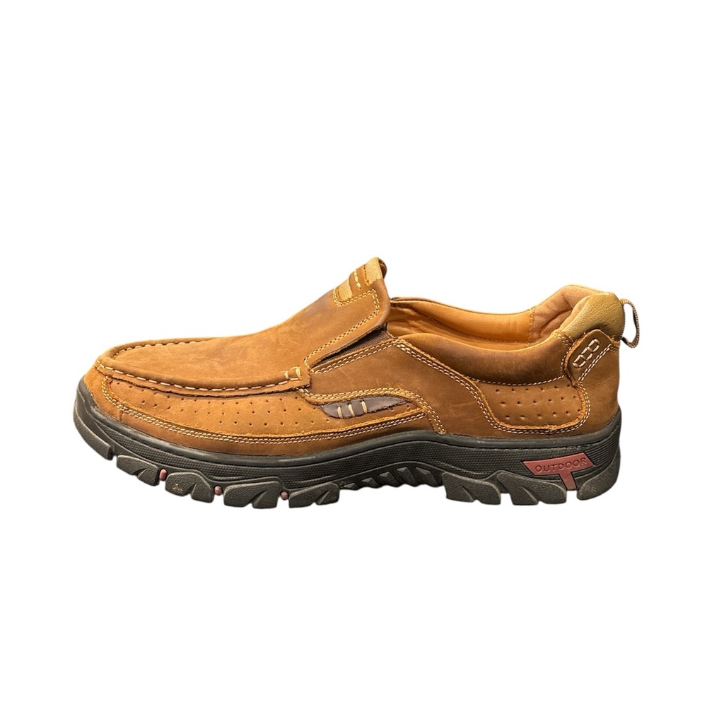 Venshine Men's Tan Slip-On Loafers men’s size 12, suede
